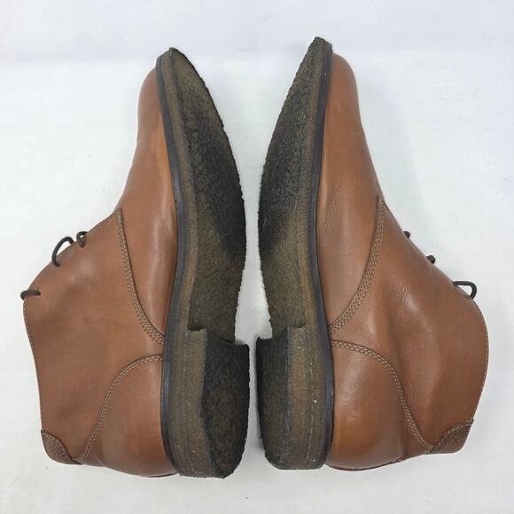 Johnston & Murphy Leather Chukka Desert Boots Brown MENS Size 10.5 Classic